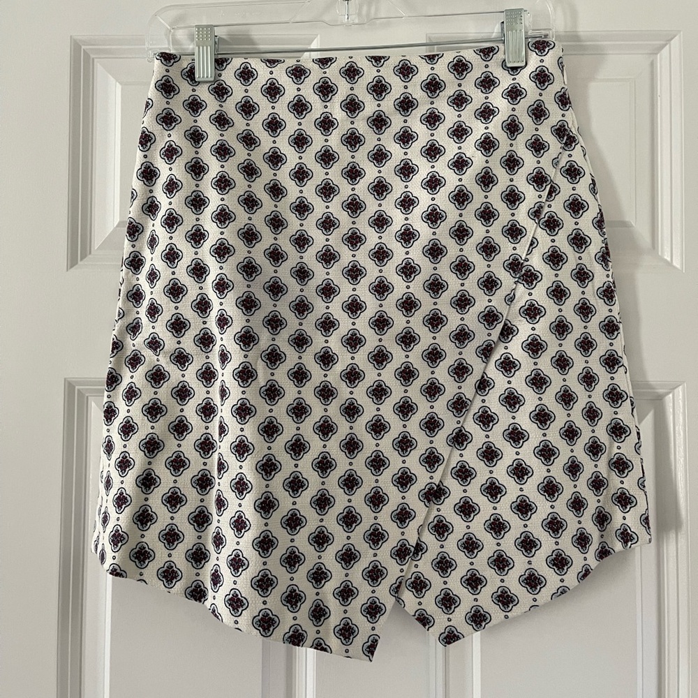 Loft Asymmetrical Mini Pencil Skirt